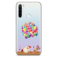 Xiaomi Redmi Note 8 Kılıf Balon Noel Geyik Arka Kapak Koruma Desenli Full Koruyucu