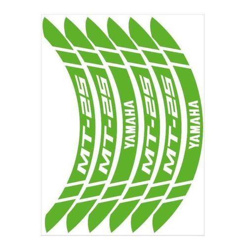 YAMAHA Yamaha Florasan Yeşil Geniş Mt-25 Uyumlu 1 Set Jant Şeridi