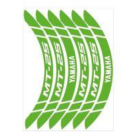 YAMAHA Yamaha Florasan Yeşil Geniş Mt-25 Uyumlu 1 Set Jant Şeridi