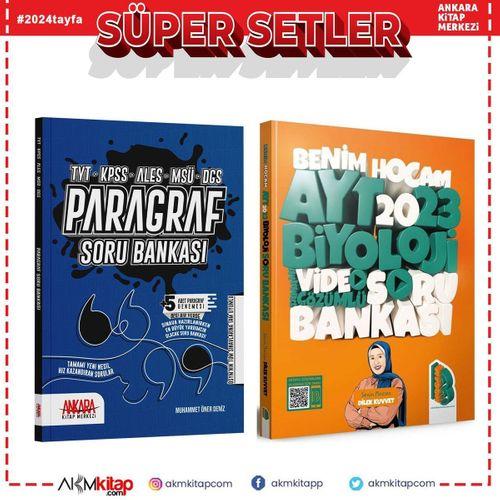 Benim Hocam 2023 AYT Biyoloji ve AKM Paragraf Soru Bankası Seti 2 Kitap