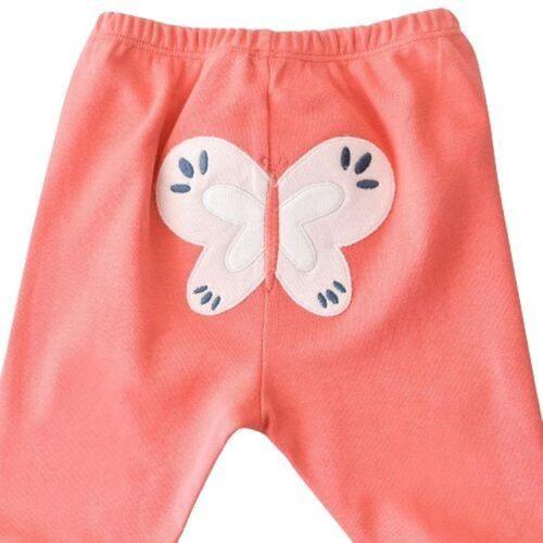 Bibaby Bibaby Biorganic Wild Flowers Patikli Pantolon 57773 Coral