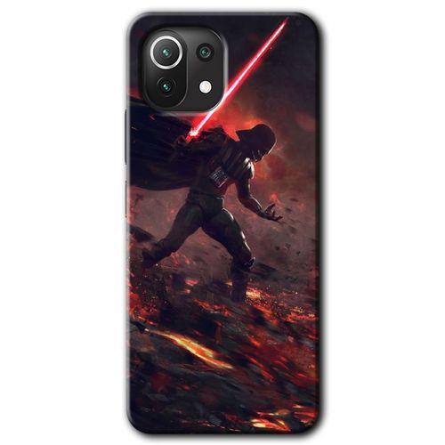 Xiaomi Mi 11 Lite Kılıf Baskılı Arka Kapak - Darh Vader Wars +Tam Ekran Koruyucu