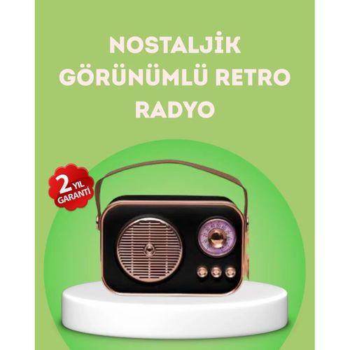 Nostaljik Retro Radyo – Bluetooth, Usb Ve Fm Özellikli Şık Tasarım