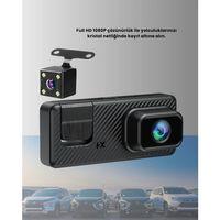 Çok Açılı Araç İçi Dvr | Ön İç Arka Kamera, Döngü Video Kaydı