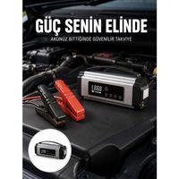 Yolda Kalmaya Son Dijital Ekranlı Akü Takviye Ve Hava Kompresörü Çok Fonksiyonlu Acil Güç Ünitesi Yeni Nesil
