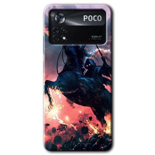 Poco x4 Pro Kılıf HD Desen Baskılı Arka Kapak + Temperli Cam - Bloodhorne