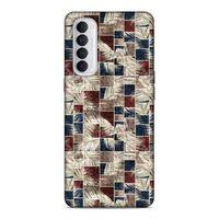 Oppo Reno 4 Pro Uyumlu Kılıf Romans (8) Baskılı Kılıf Lacivert