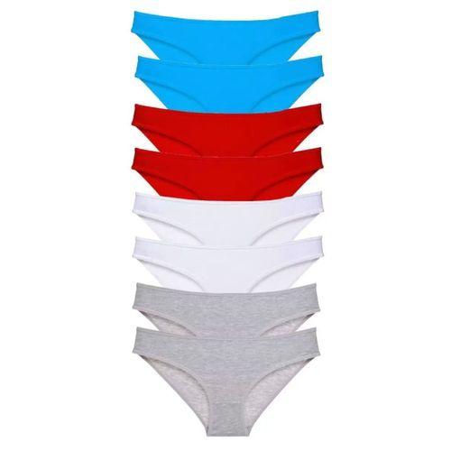 8 Adet Süper Eko Set Likralı Kadın Slip Külot 530