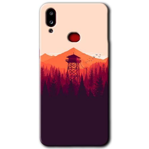 Samsung Galaxy A10s HD Baskılı Kılıf + 9D Tam Ekran Koruyucu - Gözlem Kulesi