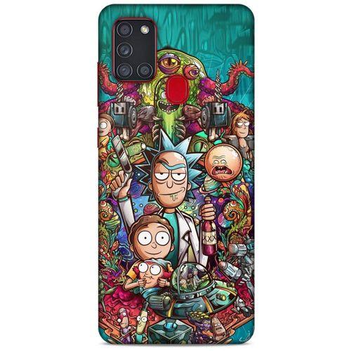 Samsung Galaxy A21s Uyumlu Kılıf Rick And Morty (32) Soft Silikon Kılıf Cronenberg Morty