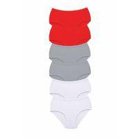 6 Adet Tutku Kadın Yüksek Bel Bato Kalın Lastik Külot S19