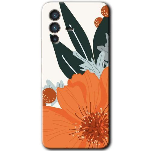 Vivo V23 5G HD Baskılı Kılıf + 9D Tam Ekran Koruyucu - Portakal Çiçeği