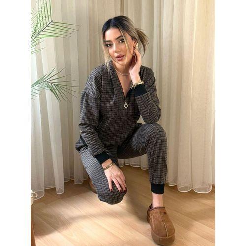 Kadın Iki Iplik Kumaş Fermuar Detay Kapüşonlu Ikili Takım
