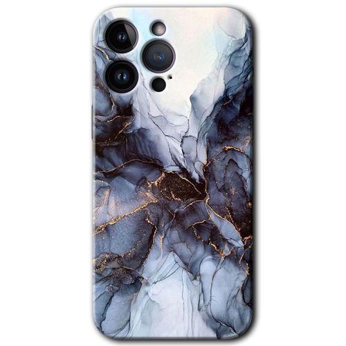 iPhone 14 Pro HD Baskılı Kılıf + 9D Tam Ekran Koruyucu - Otantik Mermer