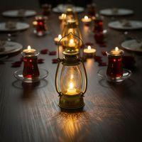 Ramazan Temalı Gold Gaz Lambası Led Işık