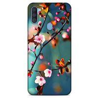 Lopard Samsung Galaxy A11 Uyumlu Kılıf Bahar (45) Liquid Air Kılıf Beyaz Pembe Çiçek