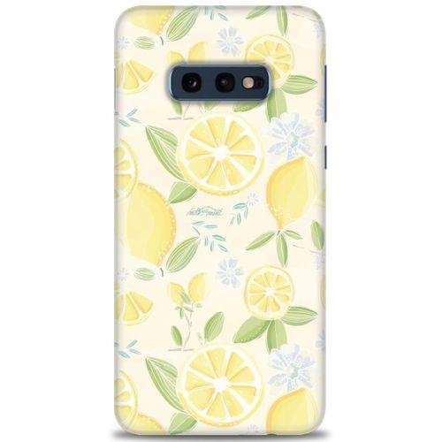 Samsung Galaxy S10E Kılıf HD Baskılı Kılıf - Limon + Tam Ekran Koruyucu