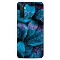 Realme 5 Pro Uyumlu Kılıf Mavi Delisi (48) Bumper Kılıf Yaprak