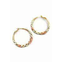 Mineli Halka Küpe - Pembe