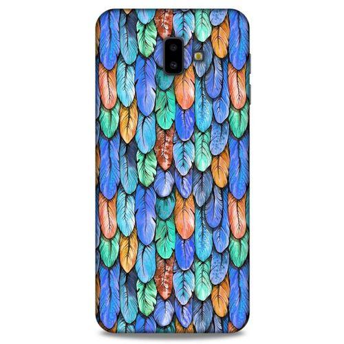 Samsung Galaxy J6 Plus Kılıf Desenli Özel Seri Tüyler (37) Silicone Cover