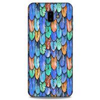Samsung Galaxy J6 Plus Kılıf Desenli Özel Seri Tüyler (37) Silicone Cover