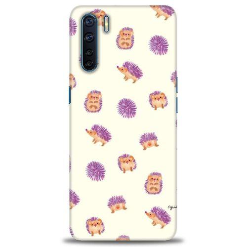 Oppo A91 / Reno 3 Kılıf HD Baskılı Kılıf - Minik Kirpiler + Tam Ekran Koruyucu