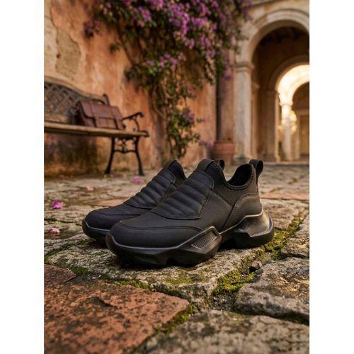 BA0402 Bağcıksız Rahat Yüksek Taban Erkek Spor Yarım Bilek Bot