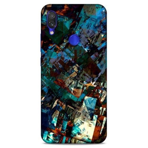 Lopard Xiaomi Redmi Note 7 Pro Uyumlu Kılıf Soyut Sanat (36) Desenli Glitter Kılıf
