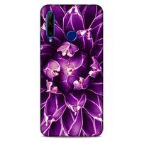 Lopard Huawei Y6P Uyumlu Kılıf Bahar (12) Koruyucu Silikon Mor