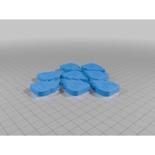 3D baskı Cthulhu temalı ateş efekti dekoru (Bu ürün Sadece Plastik parçadır - Almadan Önce Soru Sorabilirsiniz)