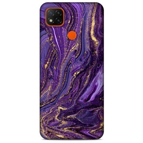 Xiaomi Redmi 9C Uyumlu Kılıf Mor Delisi (3) Kapak Kumlu