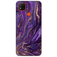 Xiaomi Redmi 9C Uyumlu Kılıf Mor Delisi (3) Kapak Kumlu