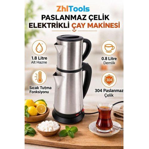 Zhltools Paslanmaz Çelik Elektrikli Çay Makinesi