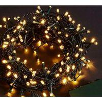 10m 100 Led Boncuk Lamba Gün Işığı Siyah Kablo