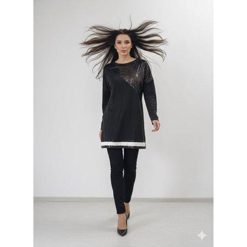 Kadın Uzun Kollu Pulpayet Detay Bluz