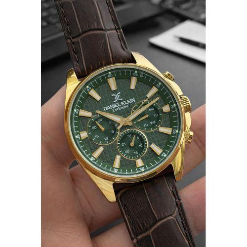 Daniel Klein Erkek Kol Saati 30 Metre Suya Dayanıklı Deri Kordon + Bileklik Hediyeli VS.BLKT.0822