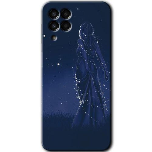 Samsung Galaxy M33 Kılıf Baskılı Kapak - Gecenin Kraliçesi +Tam Kaplayan Mat Seramik