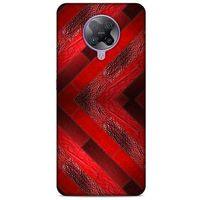Xiaomi Poco F2 Pro Kılıf Patchwork (28) Arka Kapak Kırmızı Siyah