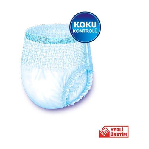 Giggles Yetişkin Emici Külot Bez  Büyük Boy (Large) 30'lu 4 Paket (120 Adet) Bel Boy 100-150 cm