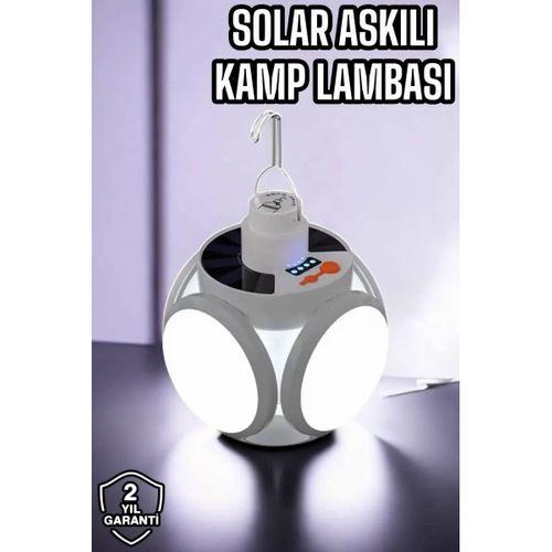 Güneş Enerjili Solar Aydınlatma Kamp Çadır Lambası Şarjlı Ampül Led Şarjlı El Feneri Işıldak