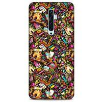 Graffitix (18) Desenli Silikon Kapak Oppo Reno 2z Kılıf