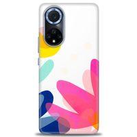 Huawei Nova 9 Kılıf HD Baskılı Kılıf - Çiçekk + Tam Ekran Koruyucu