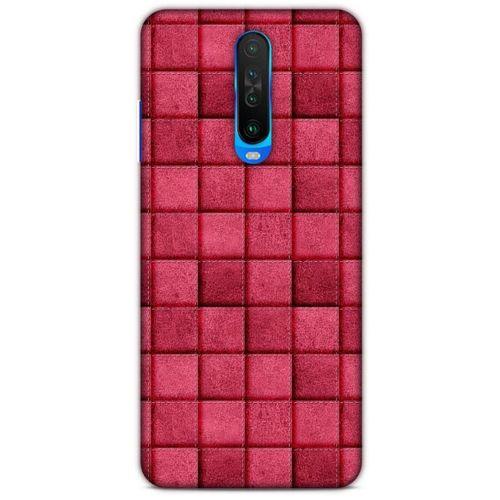 Xiaomi Redmi K30 Kılıf Patchwork (29) Arka Koruma Kılıfı Pembe