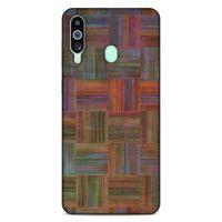 Lopard Samsung Galaxy M40 Uyumlu Kılıf Wood'X (48) Bumper Kılıf Desenli