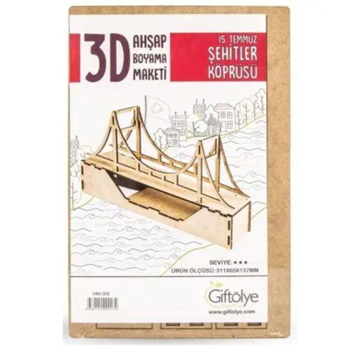Ahşap Maket 3D 15 Temmuz Köprüsü