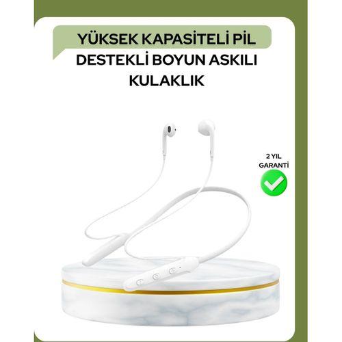 100 Saat Pil Ömrü Boyun Askılı Bluetooth Kablosuz Kulaklık