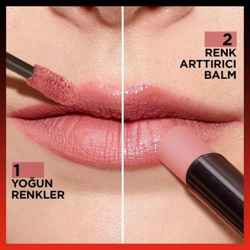 L'Oréal Paris Infaillible 2-Step 24 Saat Kalıcı Likit Ruj & Balm - 801 Toujours Toffee