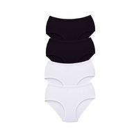 4 Adet Tutku Kadın Yüksek Bel Bato Kalın Lastik Külot S4