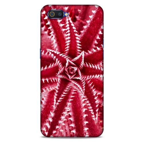 Lopard Oppo Realme C2 Uyumlu Kılıf Bahar (27) Tasarımlı Kılıf Kırmızı