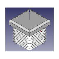 30x30x2mm Kare Profil Tapa 3D Baskı (Bu ürün Sadece Plastik parçadır - Almadan Önce Soru Sorabilirsiniz)